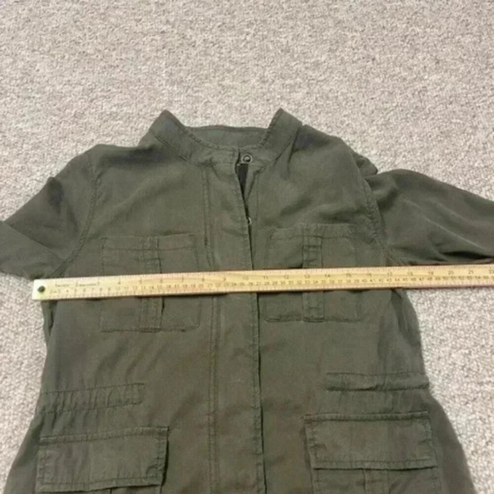 Sanctuary Jacket Women's Size XS Army Green Snap Front Field Utility Military - Picture 7 of 9